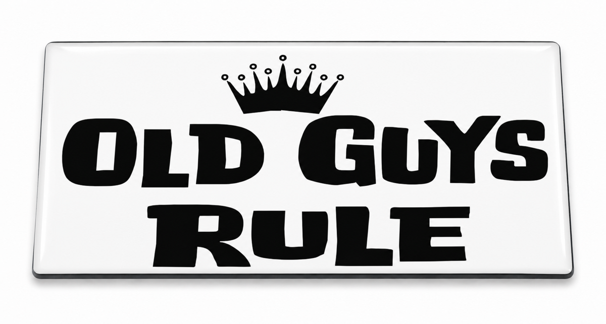 Old Guys Rule domed insert for the 1Buckle system