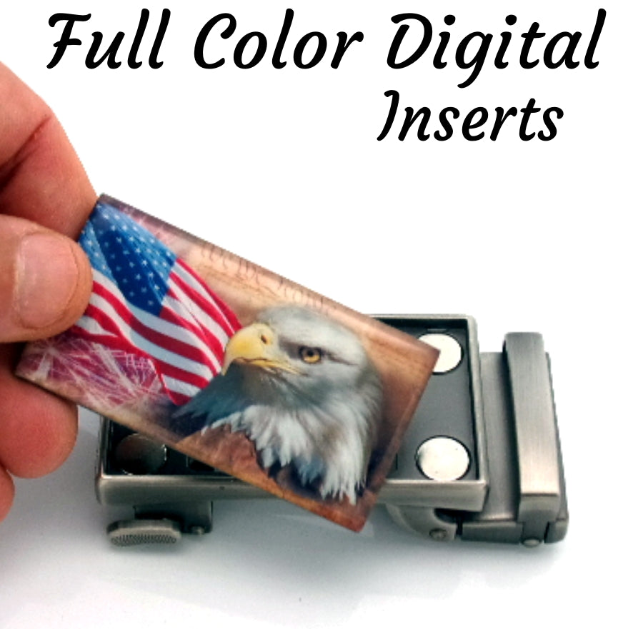 Example custom photo domed insert featuring a car