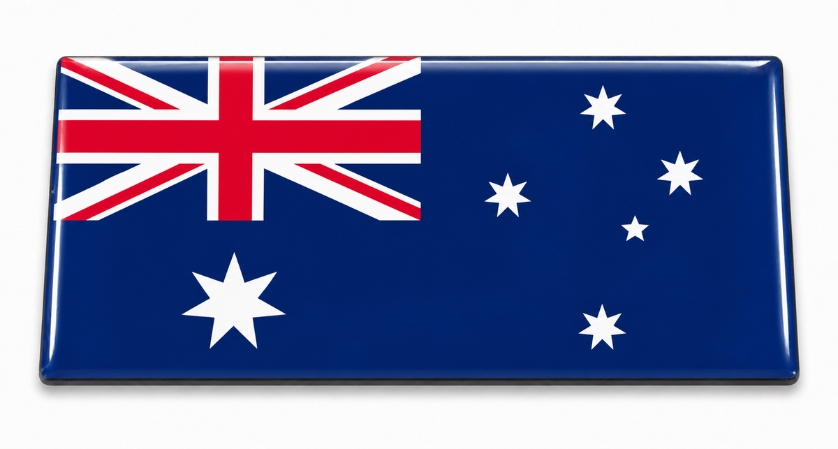 Australia Flag domed insert for the 1Buckle system