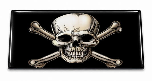 Skull & Crossbones domed insert for the 1Buckle system