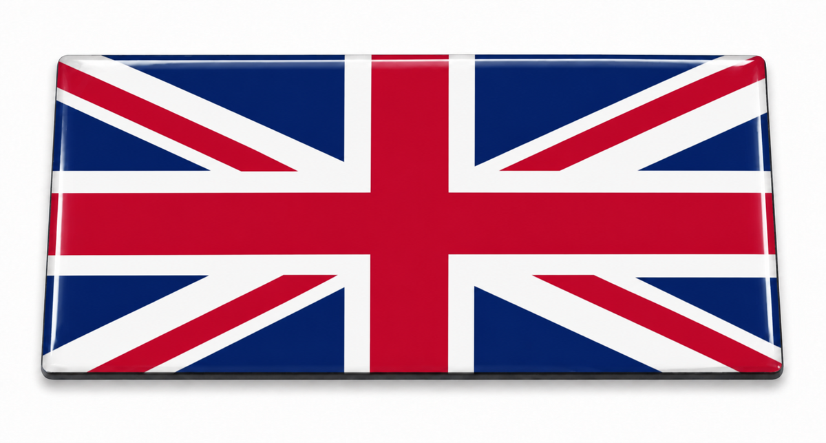 United Kingdom Flag domed insert for the 1Buckle system