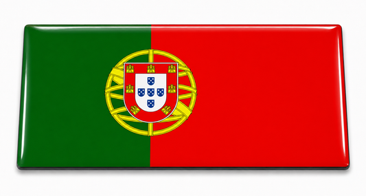 Portugal Flag domed insert for the 1Buckle system