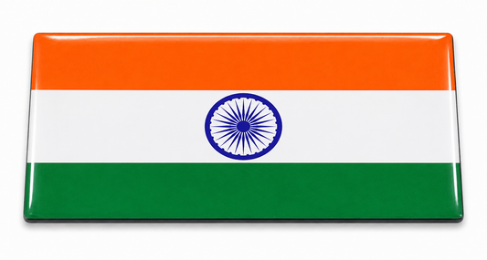 India Flag domed insert for the 1Buckle system