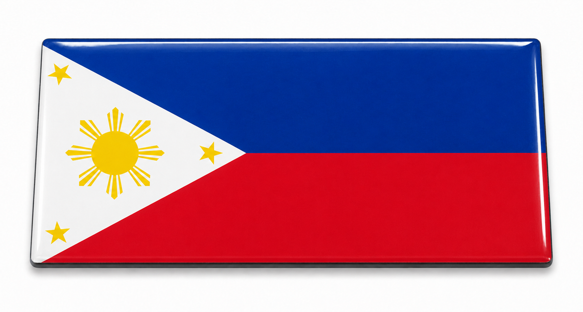 Philippines Flag domed insert for the 1Buckle system