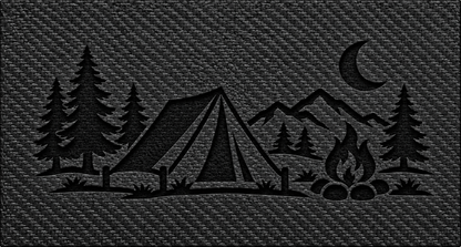 Camp Life — Black Carbon Bold laser-engraved insert