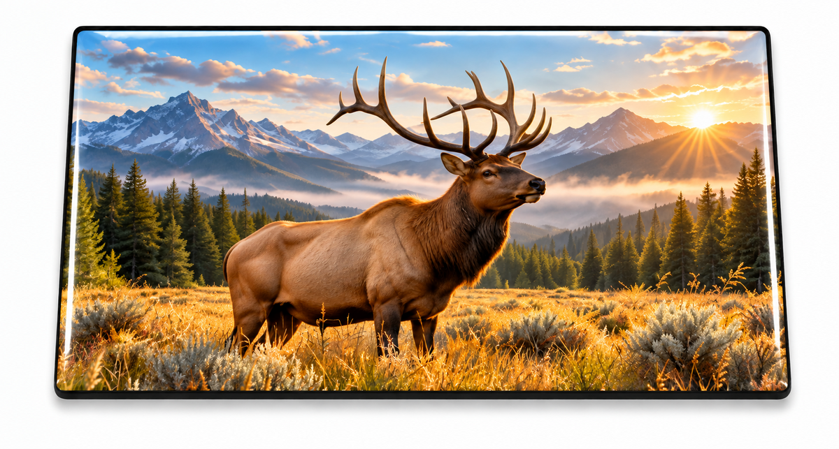 Mountain Elk Domed Insert