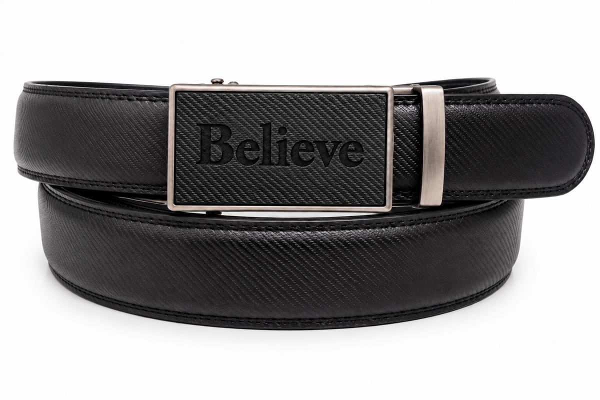 Believe — Laser-Engraved Leather Insert