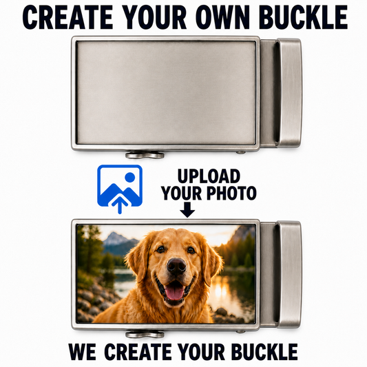 Create your own custom buckle by uploading a personal photo