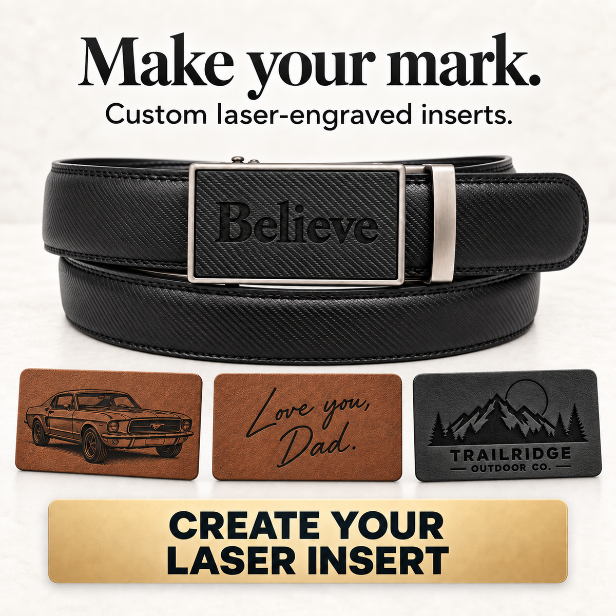 Custom Laser Engraved Insert