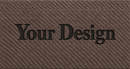 Brown textured material sample