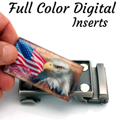 Example custom photo domed insert featuring a car