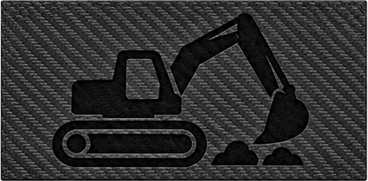 Heavy Equipment Operator — Laser-Engraved Leather Insert