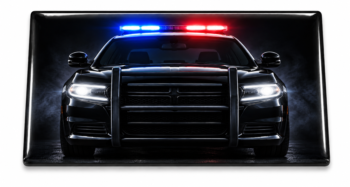 Police Patrol Lights Domed Insert