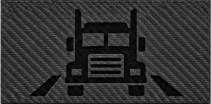 Truck Driver — Black Carbon laser insert