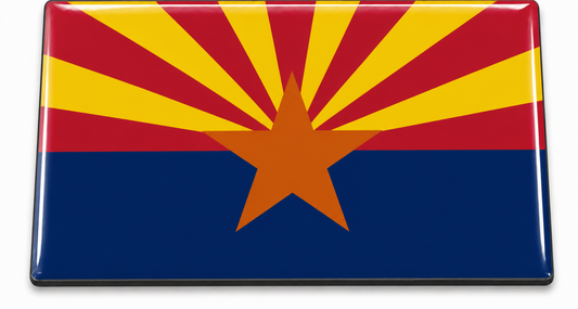 Arizona State Flag domed insert for the 1Buckle system