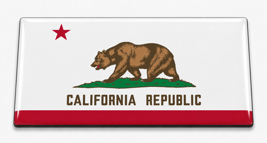 California State Flag domed insert for the 1Buckle system