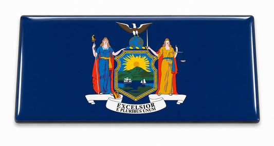 New York State Flag domed insert for the 1Buckle system