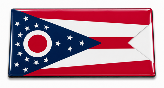 Ohio State Flag domed insert for the 1Buckle system