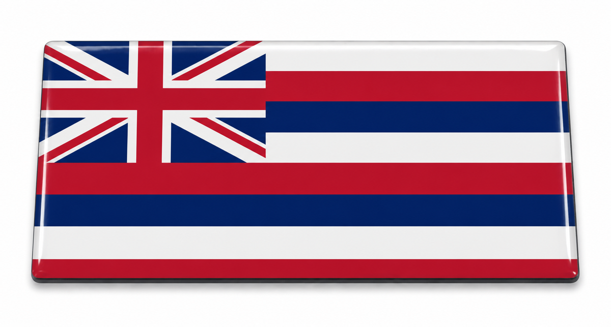 Hawaii State Flag domed insert for the 1Buckle system