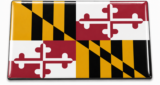 Maryland State Flag domed insert for the 1Buckle system