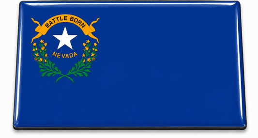 Nevada State Flag domed insert for the 1Buckle system