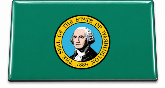 Washington State Flag domed insert for the 1Buckle system
